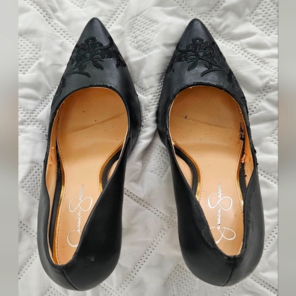 Black Jessica Simpson Women's Heels Size 9 - Picture 2 of 6